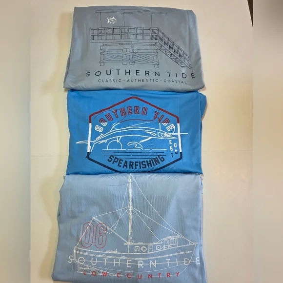 Southern Tide Men's Long Sleeve Performance Shirt Bundle-Set Of 3- NWOT Coastal - Picture 6 of 9